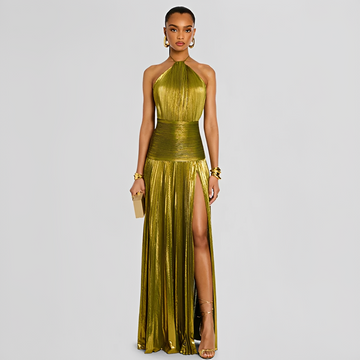 Naira - Stylish Pleated Slit Dress