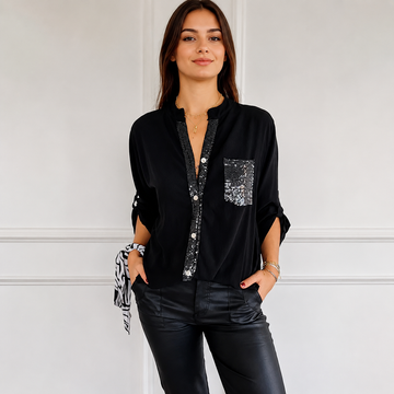 Chalise - Elegant Button-Front Blouse