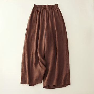Zavina - Relaxed Fit Pants with Stretch Waistband