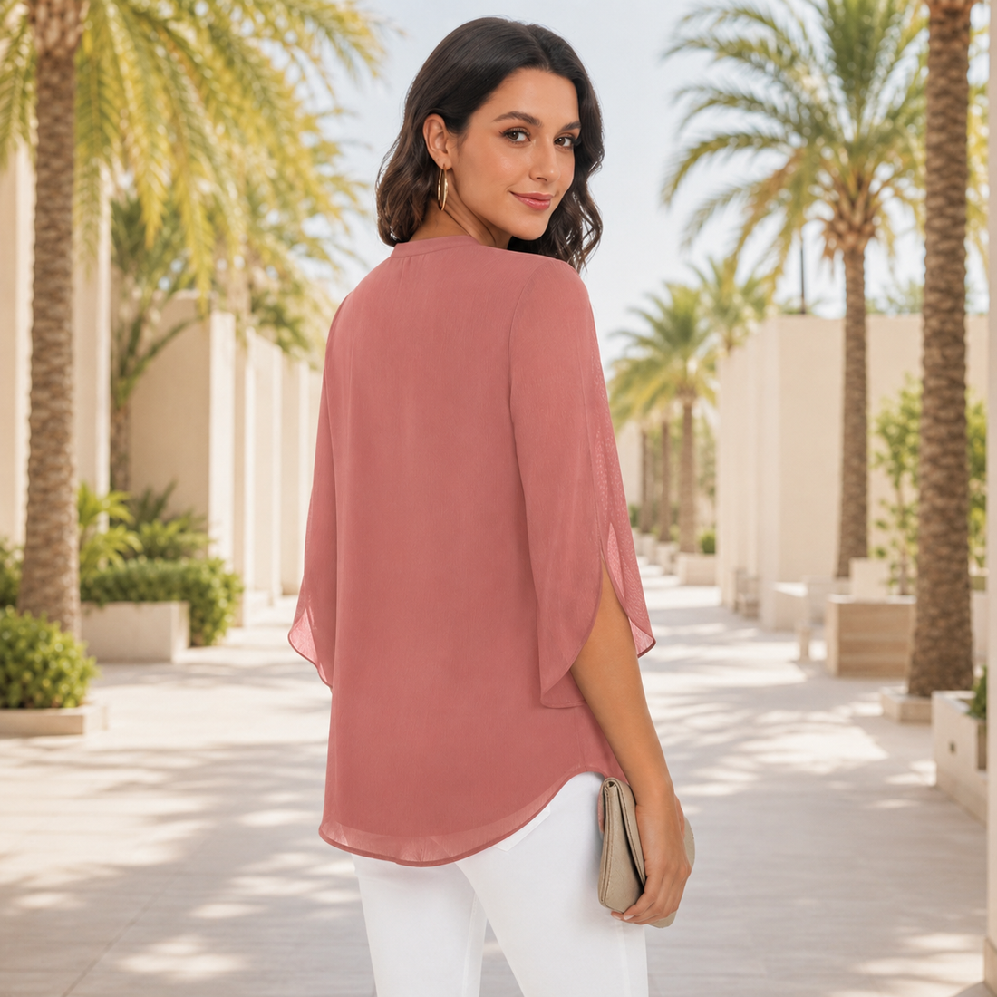 Arsine - Stylish Relaxed V-Neck Blouse