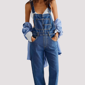 Sophie - Casual, loose-fitting denim jumpsuit for women