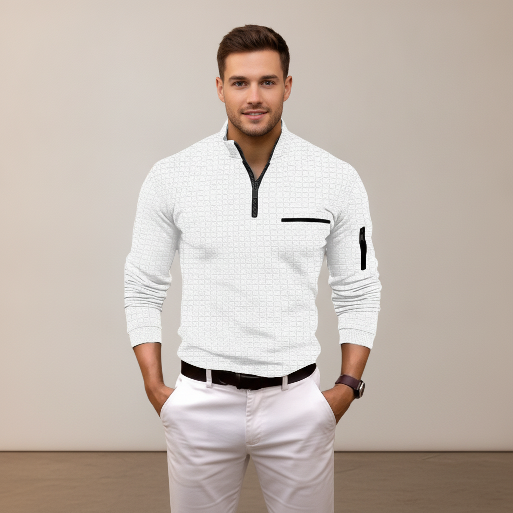 Andrey - Stylish Half-Zip Shirt