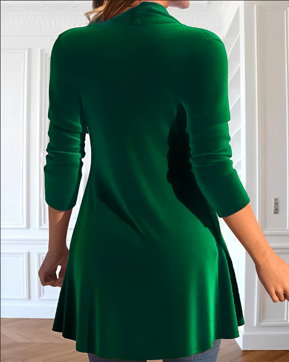 Samia - Elegant Shimmering Ruffle Blouse