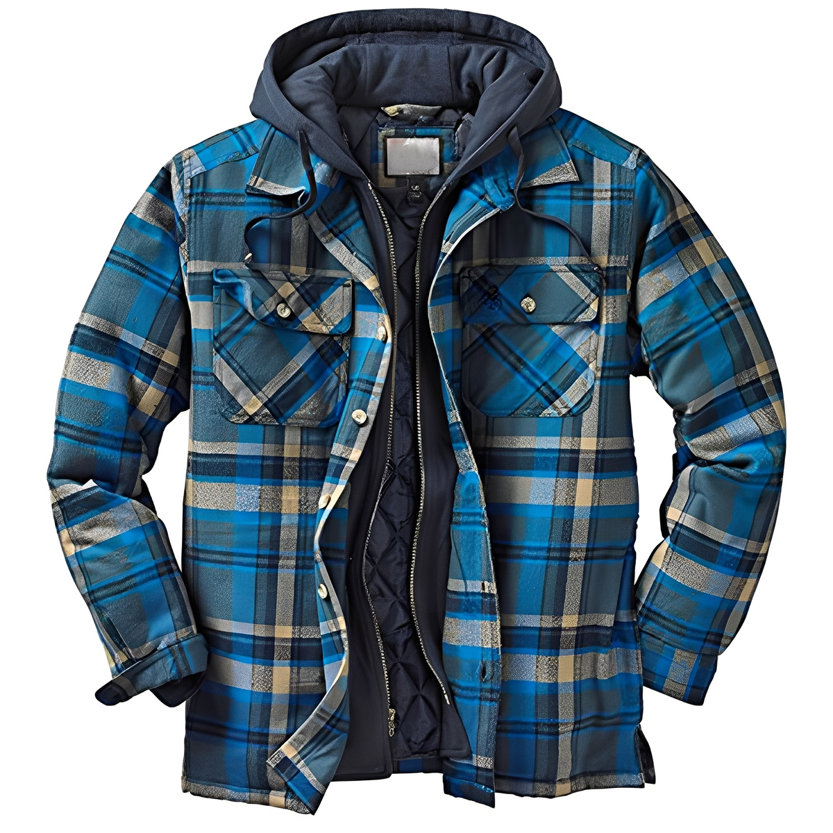 Flynn - Classic plaid jacket with hood