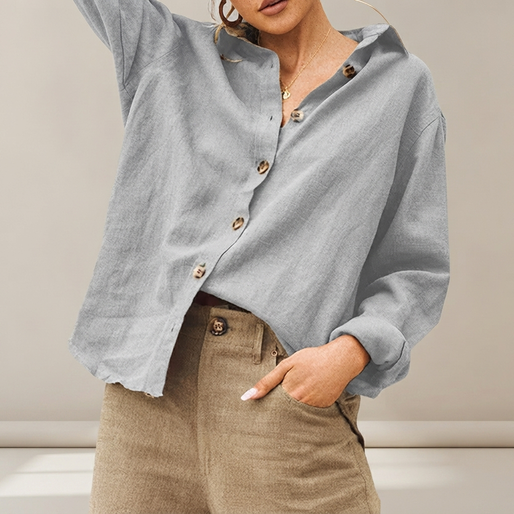 Jordilyn - Relaxed Button-Down Shirt