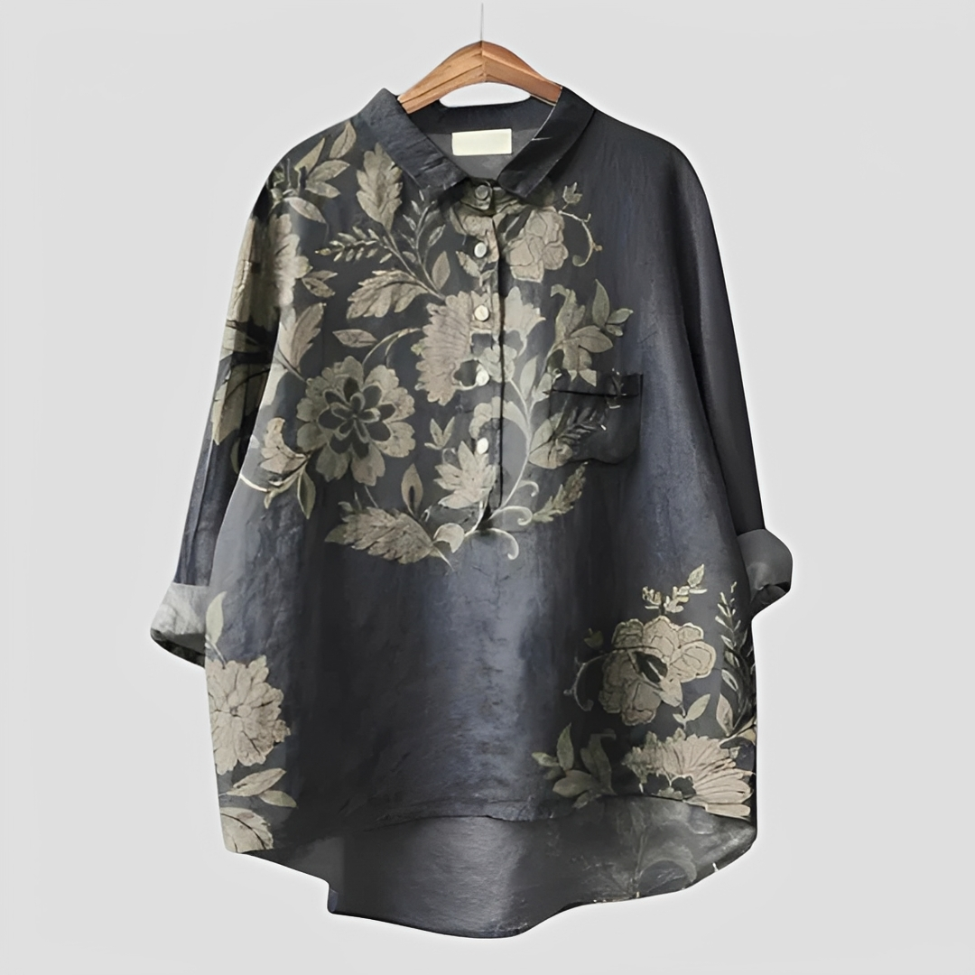 Bellina - Stylish Flowy Button-Up Blouse