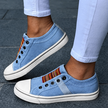 Jorrie - Classic Elastic Canvas Sneakers
