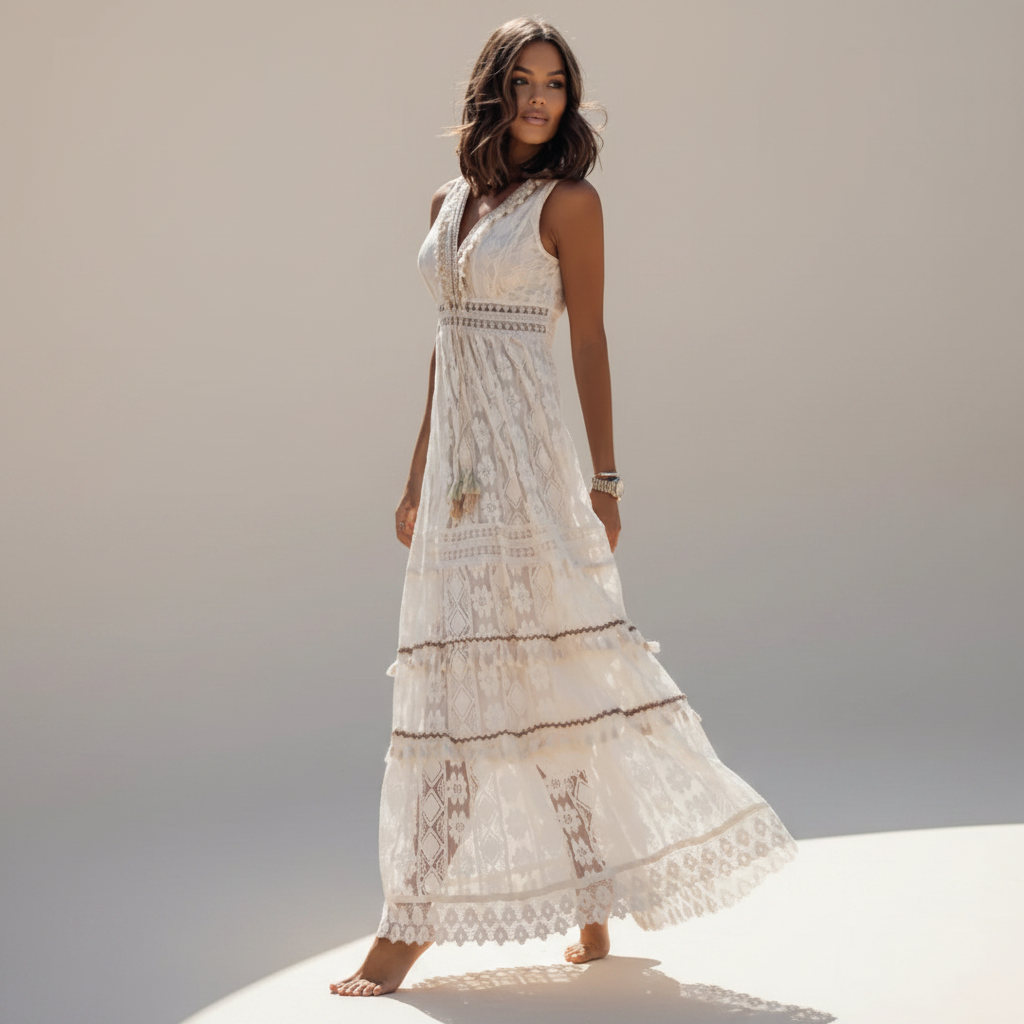 Barbarra - High-Waist Elegant Dress