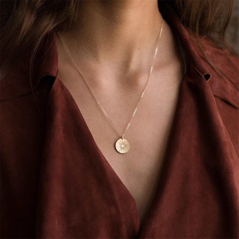 Sunbeam Necklace - Necklace with Small Sun Charms