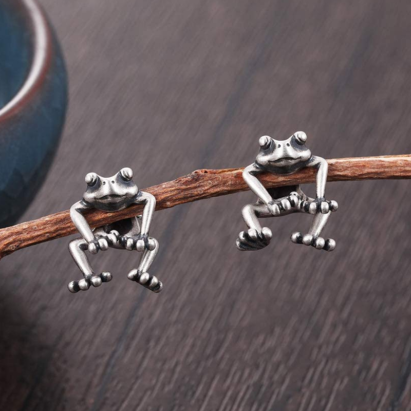Cute Floating Frog - Mini Frog Earrings