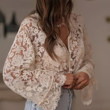 Alexia - Stylish Floral Embroidered Blouse