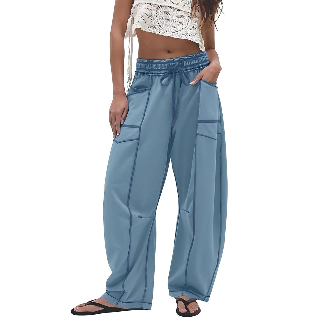 Marianne - Stylish Wide Leg Trousers