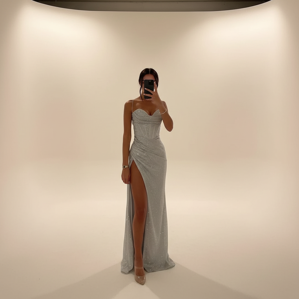 Monique - Stylish Slit Maxi Dress