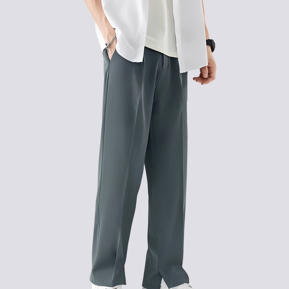 Carlo - Loose Straight Leg Trousers