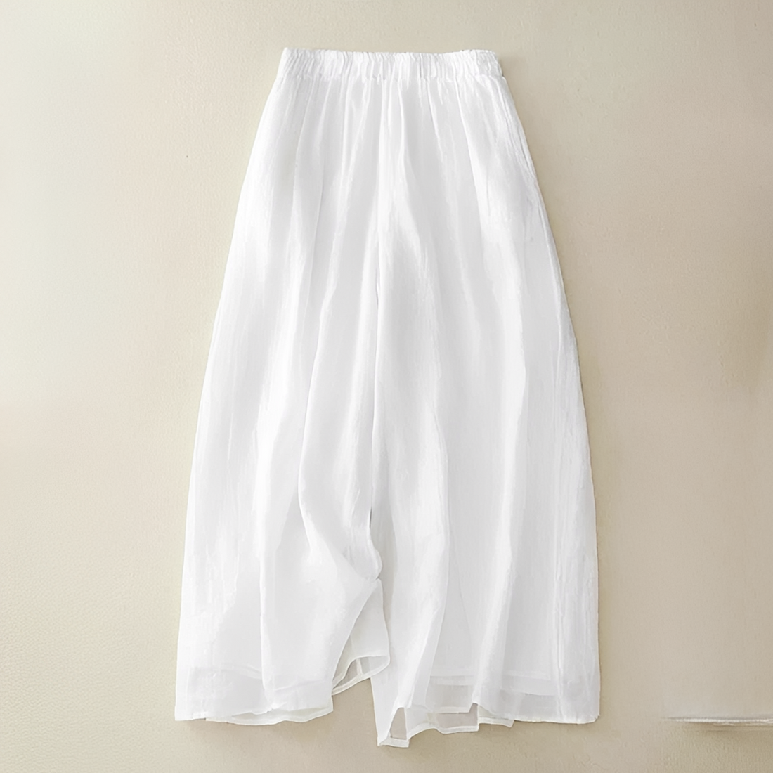 Zavina - Relaxed Fit Pants with Stretch Waistband