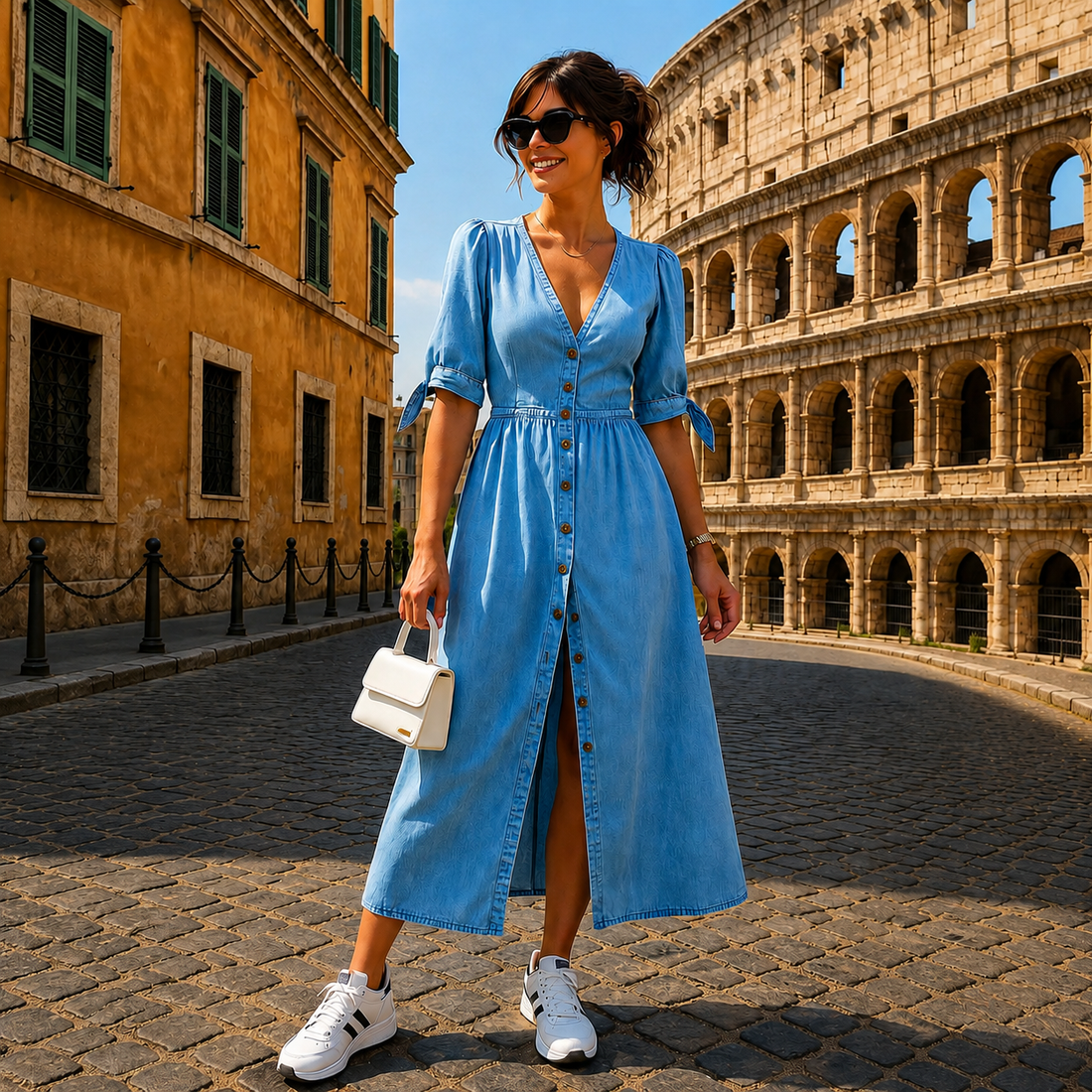 Marsha - Stylish Button-Down Dress