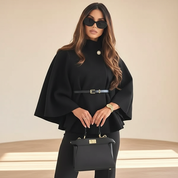 Lindsey - Stylish Belted Batwing-Sleeve Jacket