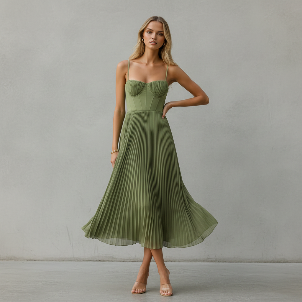 Lorelei - Stylish Sleeveless Dress with Open Back