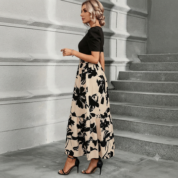 Astrid - Stylish Floral Skirt Dress