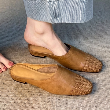 Nora - Elegant Woven Closed-Toe Sandals