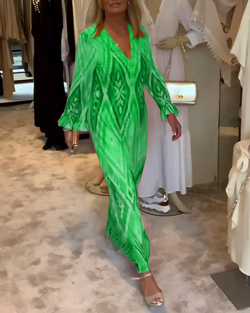 Glynnis - Elegant Long Sleeve Maxi Dress
