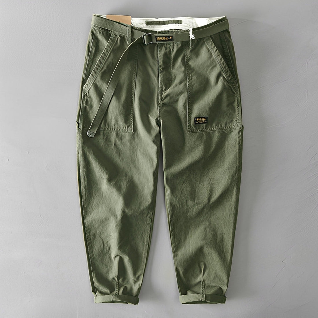 Jeoffrey - Casual Belted Loose Trousers