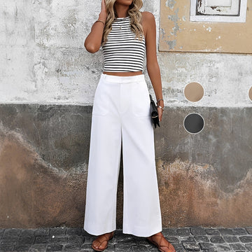 Sofia - High-Waisted Relaxed Pants