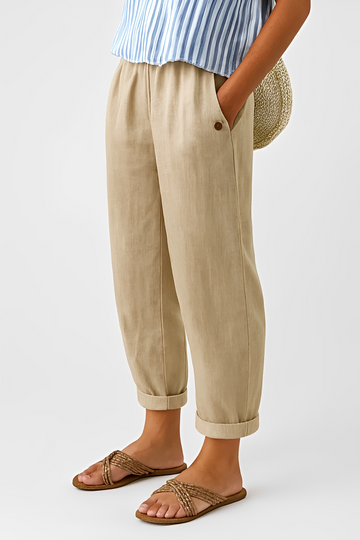 Yunie - Casual Stretch Waist Pants