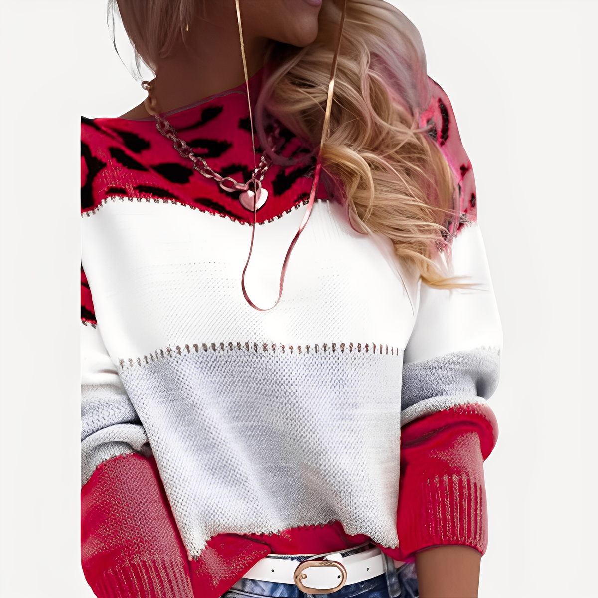 Anne - Stylish sweater with pattern