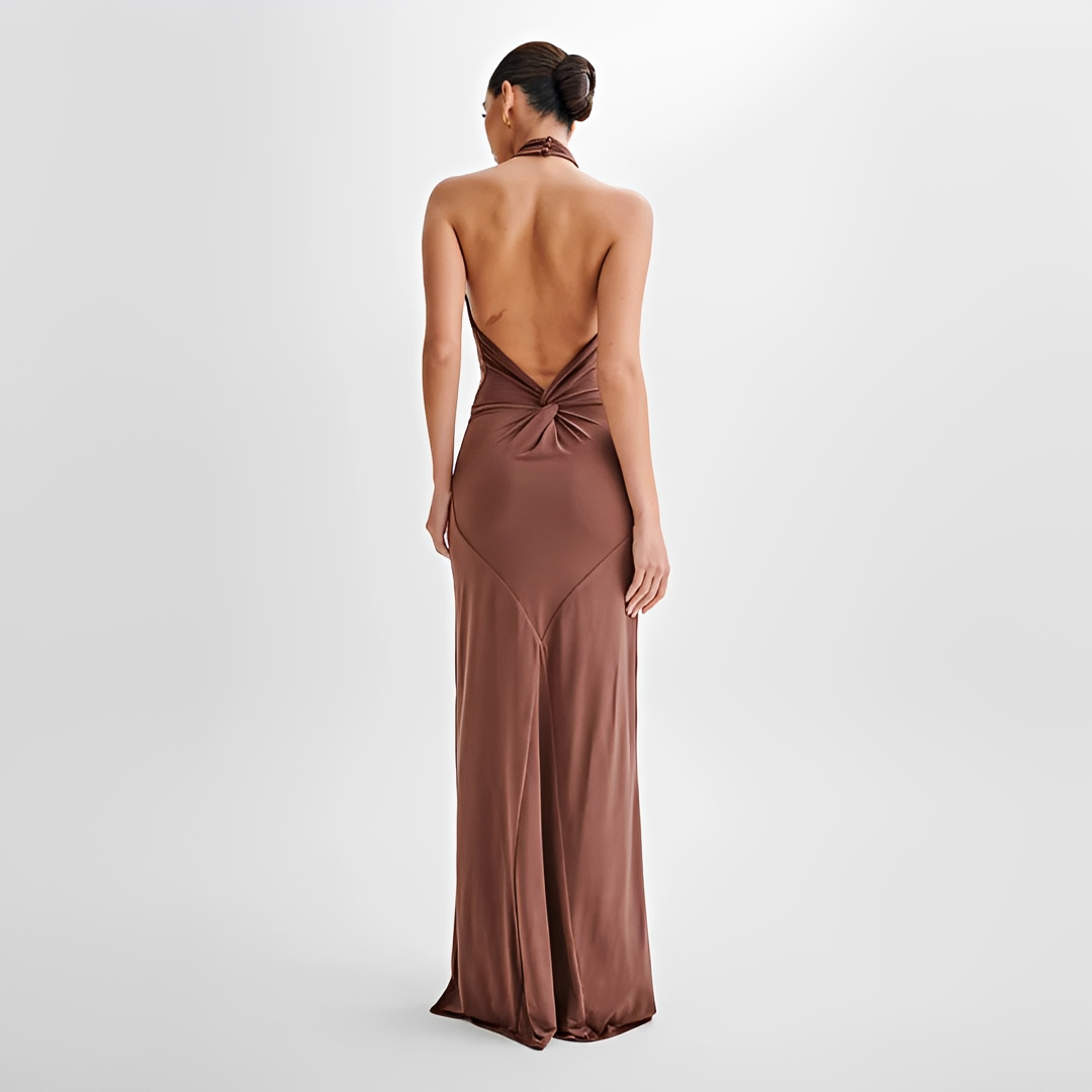 Jianna - Stylish Halter Maxi Dress