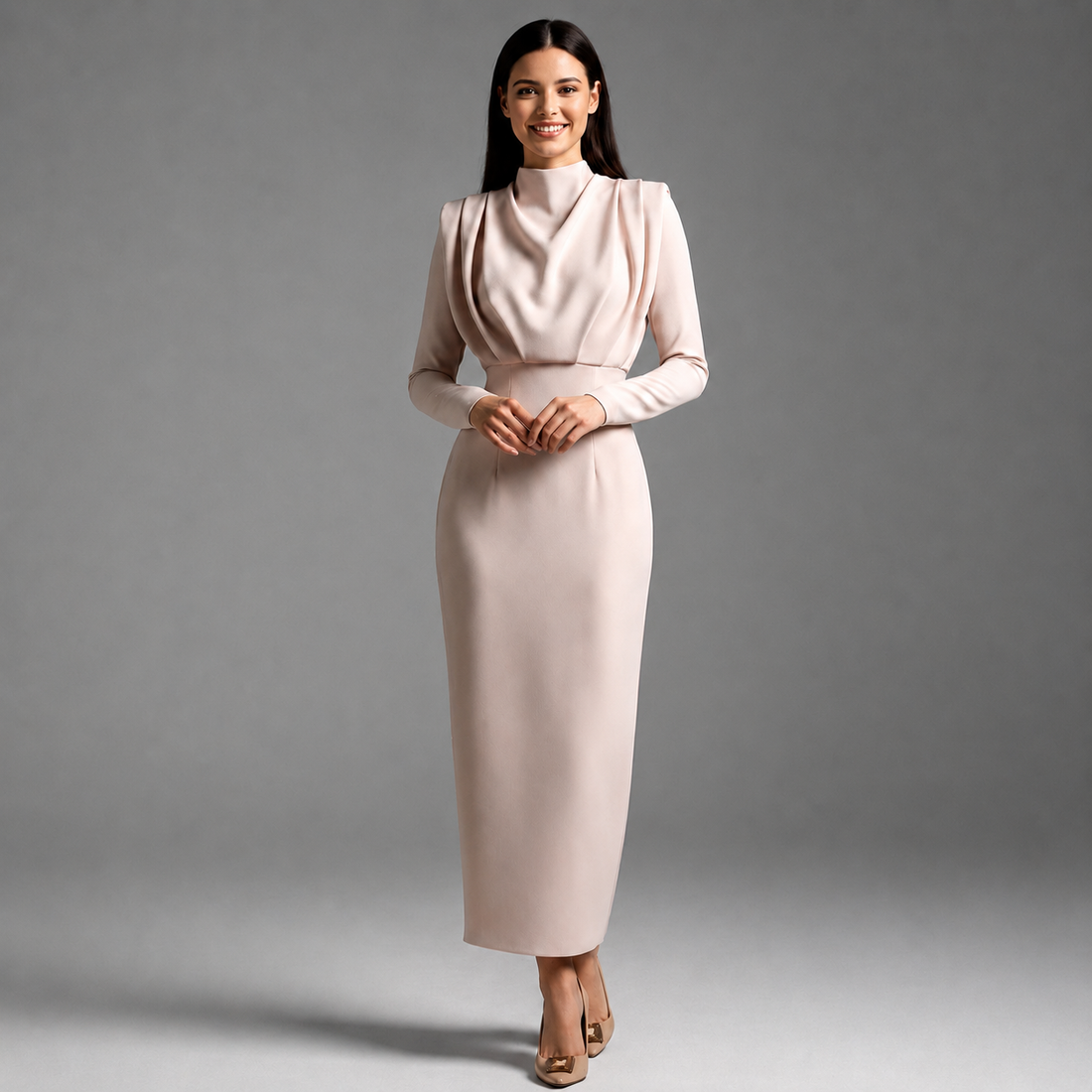 Darby - Fashionable Long-Sleeve Dress
