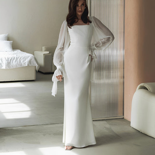 Gloria - Chic long-sleeve maxi dress for women