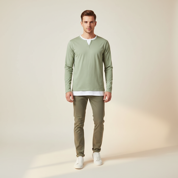 Daryl - Fashionable V-Neck Long Sleeve Shirt