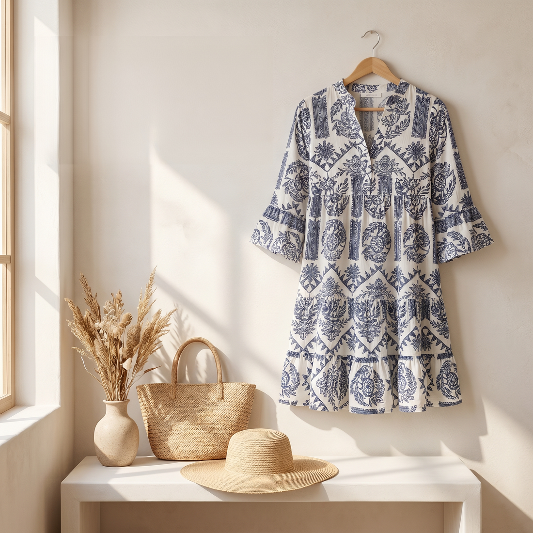 Krisella - Trendy Bohemian Midi Dress