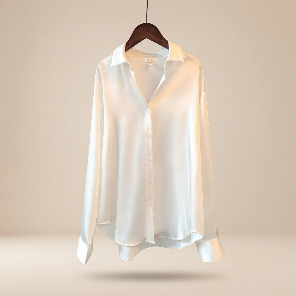 Chazzy - Casual Shiny Blouse