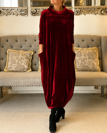 Zalinia - Sophisticated Round Neck Dress