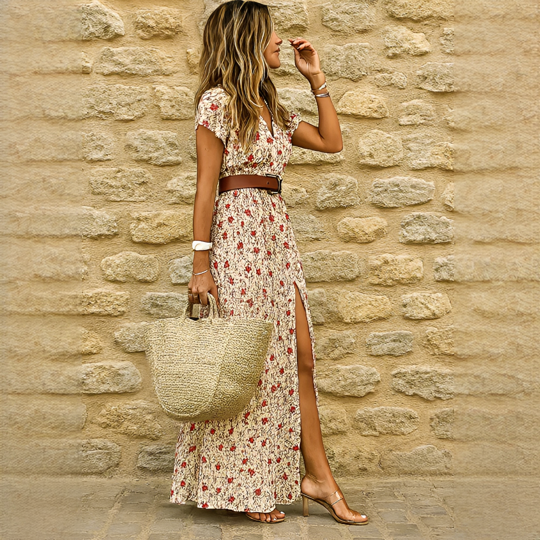 Ziska - Stylish Slit Boho Dress