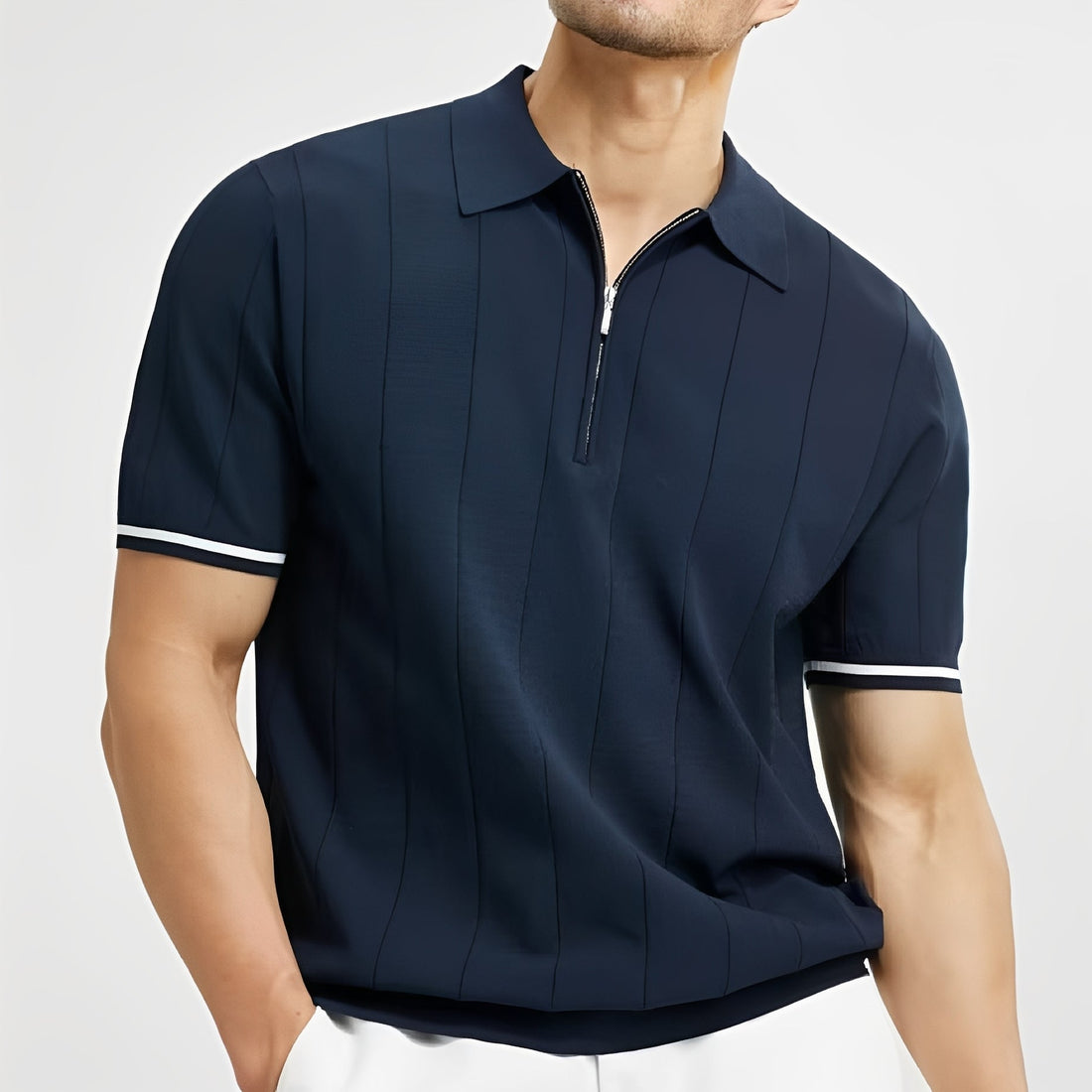 Josh - Stylish striped polo shirt for men