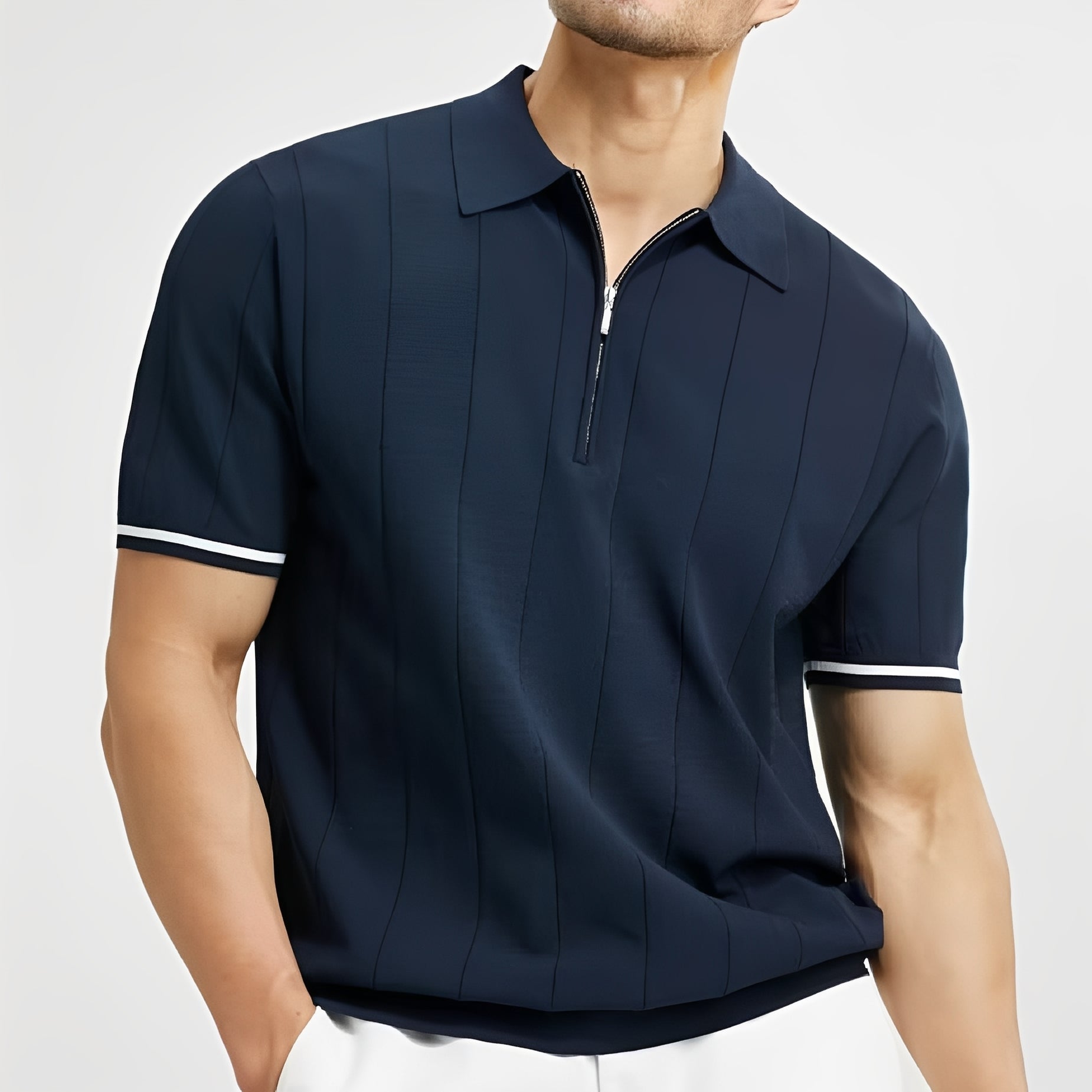 Josh - Stylish striped polo shirt for men