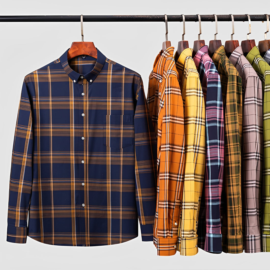 Aldrine - Men's long sleeve casual shirt