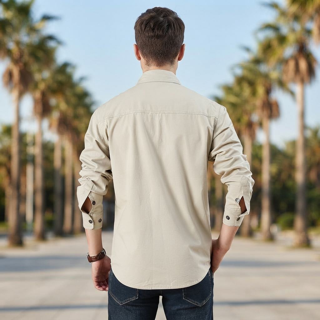 Hayden - Long-Sleeve Cargo Shirt with Multiple Pockets