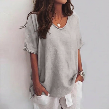Aurora - Casual Round Neck Tee