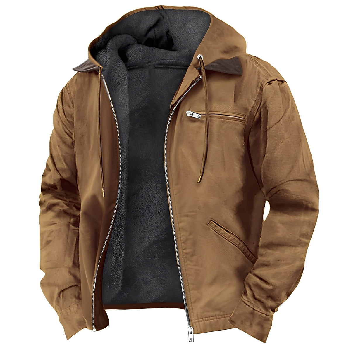 Wallace - Sleek and cozy jacket with hood