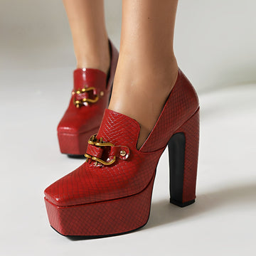 Jennie - Trendy Chunky Heels