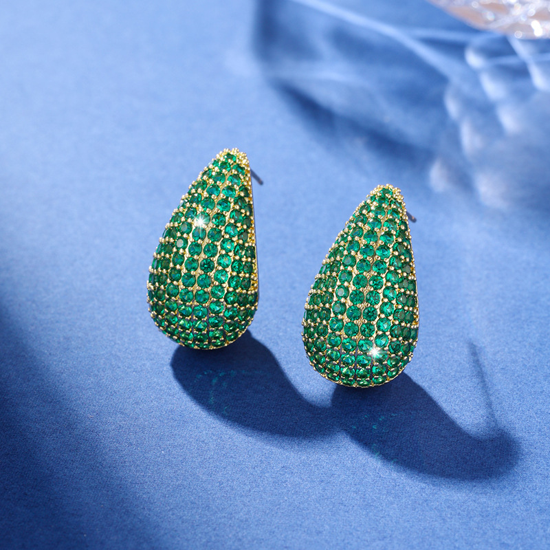 Earrings in the shape of a drop - Bright design