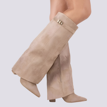 Blair - Stylish Tall Boots with Flap