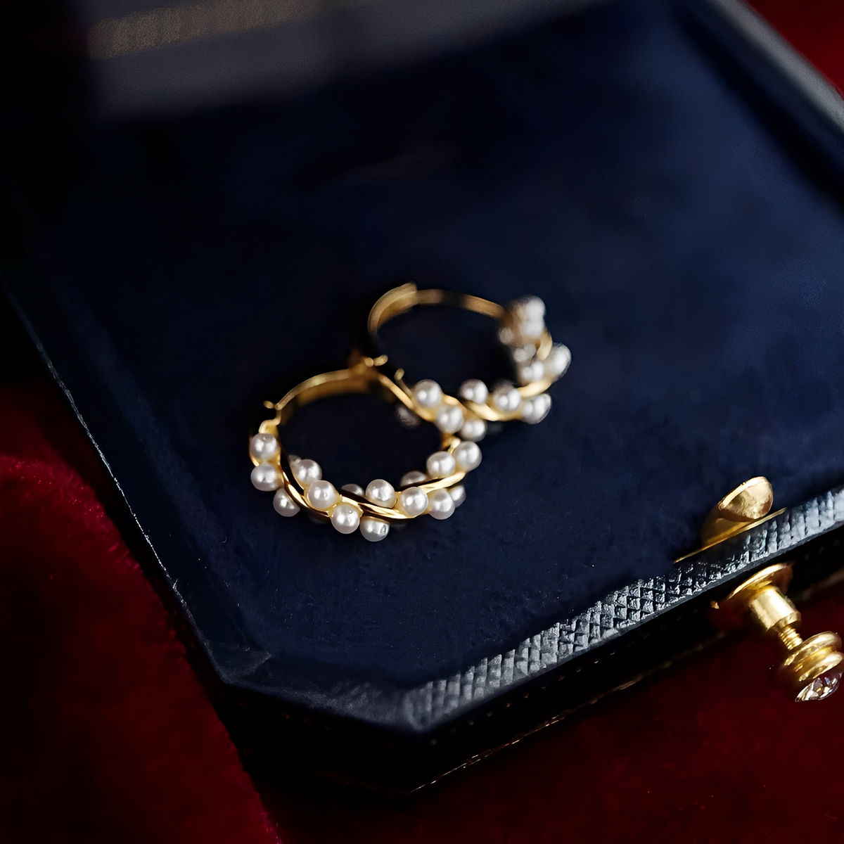 Ellie – Woven Pearl Earrings