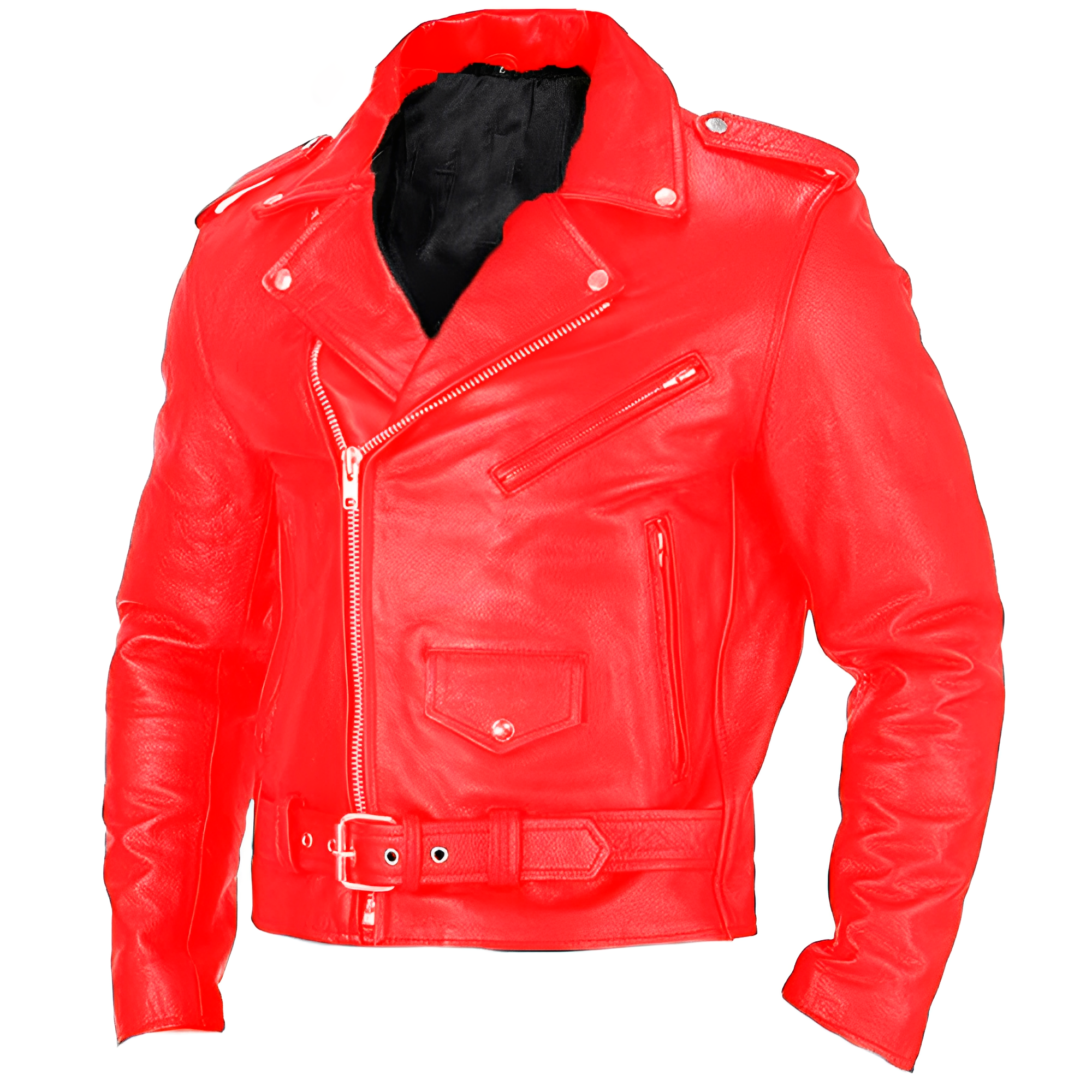 Brandon - Men's biker jacket with multiple pockets