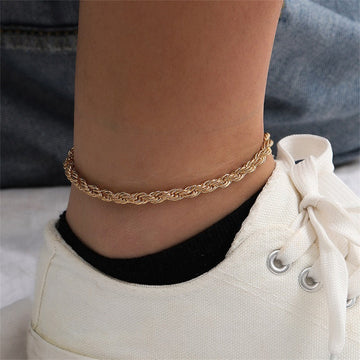 Leila - Cord Chain for Ankle