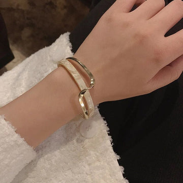 Wavy Bracelet with Decorative Details